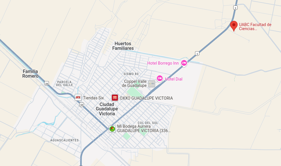 Mapa FCASI